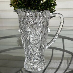 Vintage Imperial Glass Mayflower, Starburst 9 1/2" Pitcher